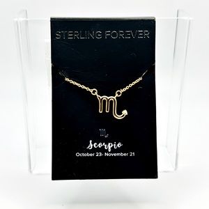 Sterling Forever Zodiac Sign Necklace - Scorpio
